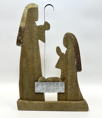Mixed Medium Nativity Display