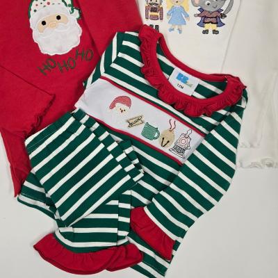 Kids embroidered pajama set