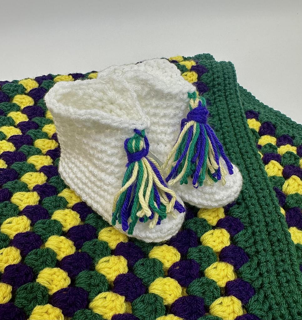 2 Stroller Blanket Mardi Gras