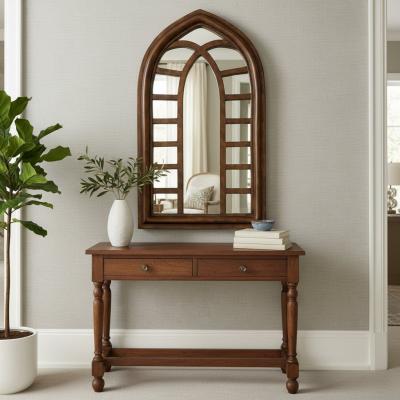 Arched Wood Mirror