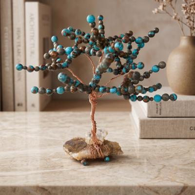 Jasper Tree of Life Wire Sculpture