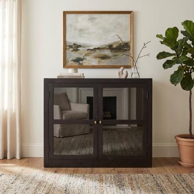 Tinted Glass Door Console Cabinet