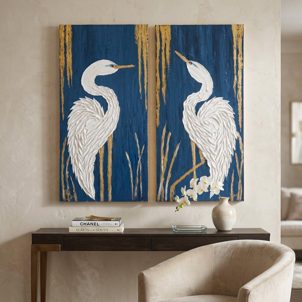 Glamorous Girls Egret Painting