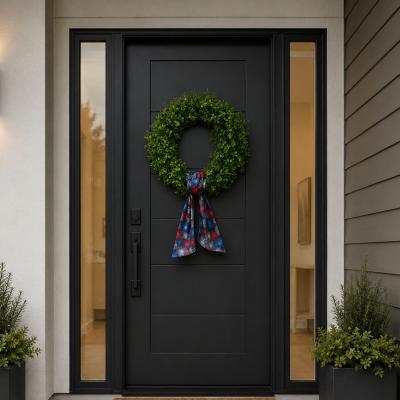 Artificial Boxwood Greenery Wreath