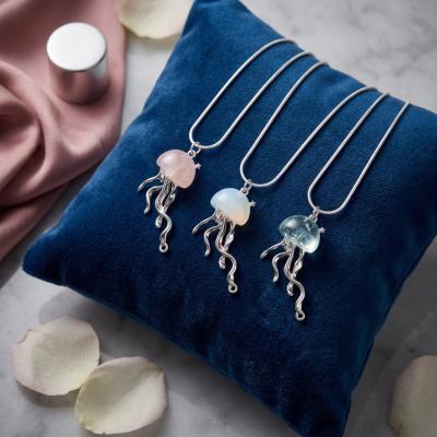 Sterling Silver Jellyfish Necklace