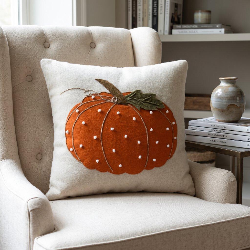 Mud Pie Pumpkin Accent Pillow