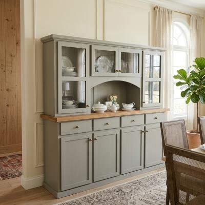 French Linen Cypress Buffet Hutch