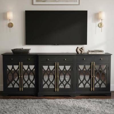 Solid Mango Wood Mirrored Sideboard