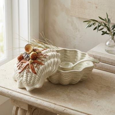 Fitz & Floyd Sea Clam Tureen with Ladle