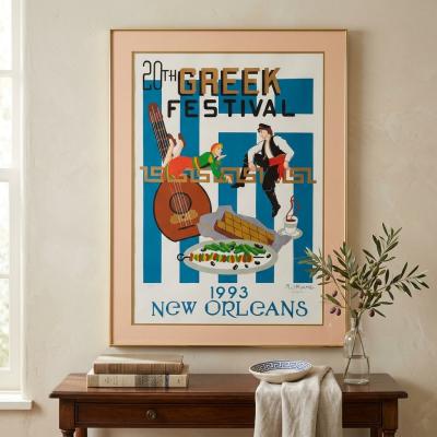 1993 New Orleans Greek Festival Poster