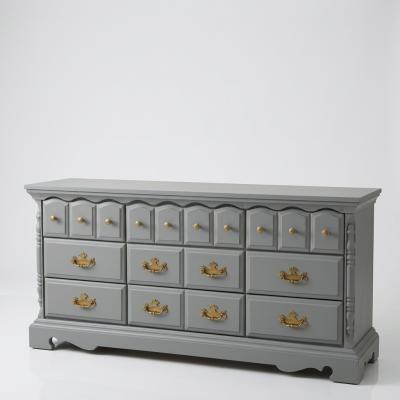 Painted Nine-Drawer Dresser
