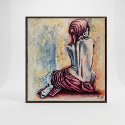 Bathing Lady Figurative Wall Art