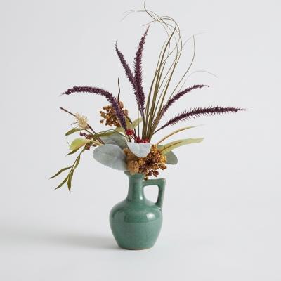 Green Ceramic Jug Floral Arrangement