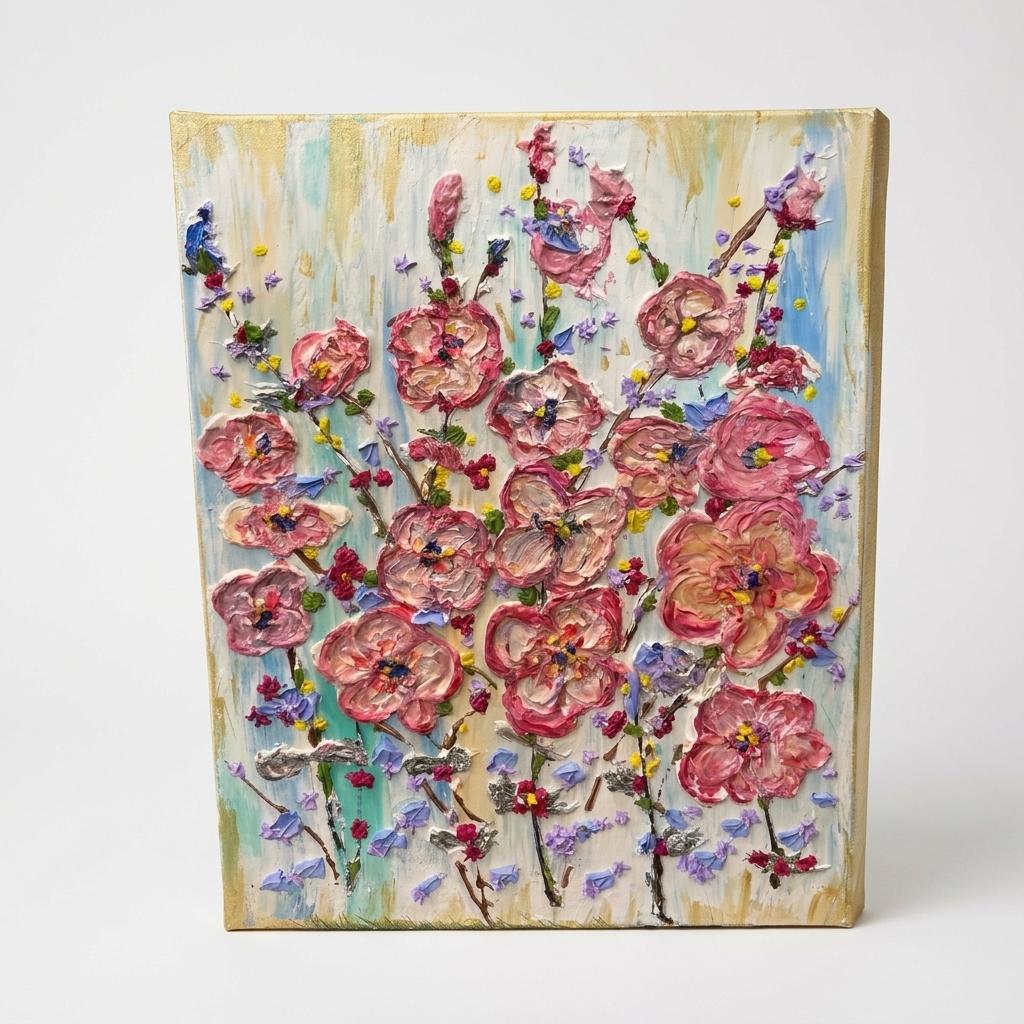Impasto Floral Canvas Wall Art