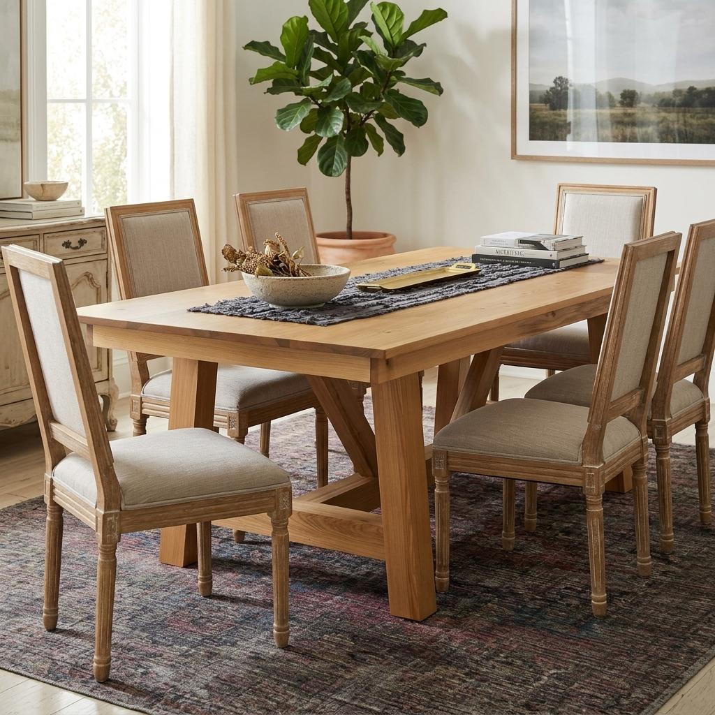 Hudson Solid Wood Dining Table