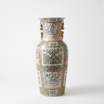 Rose Medallion Floor Vase