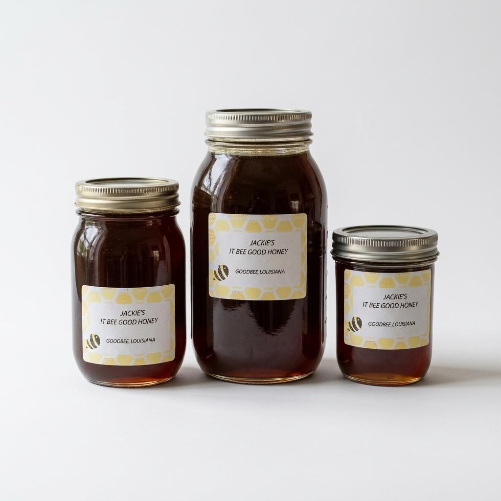 Jackie's Wildflower Honey Glass Jar