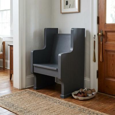 Vintage Painted Church Pew Chair