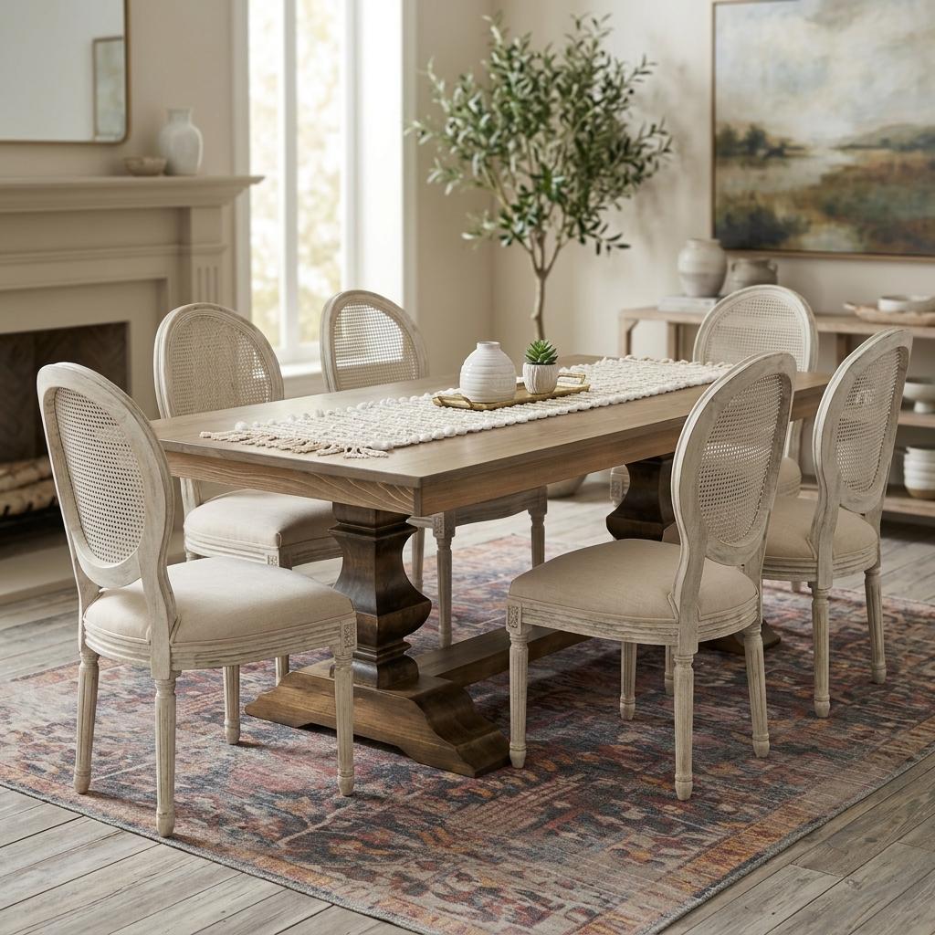 Toulouse Cypress Dining Table