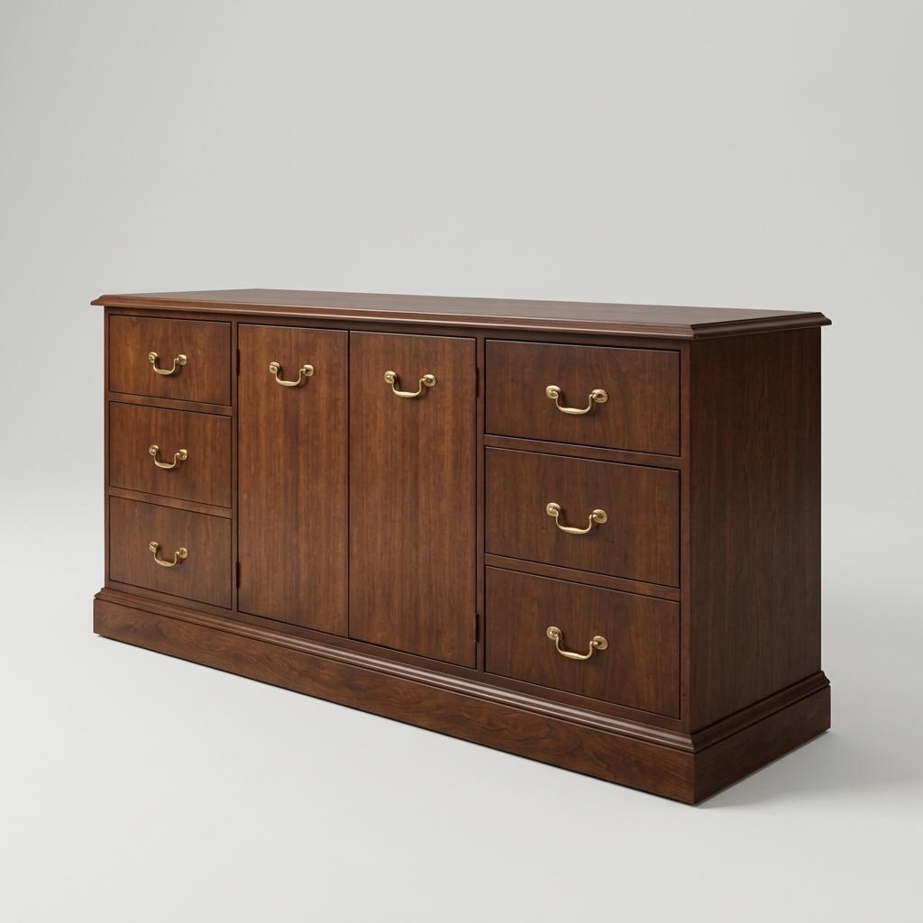 Solid Cherry Credenza Sideboard