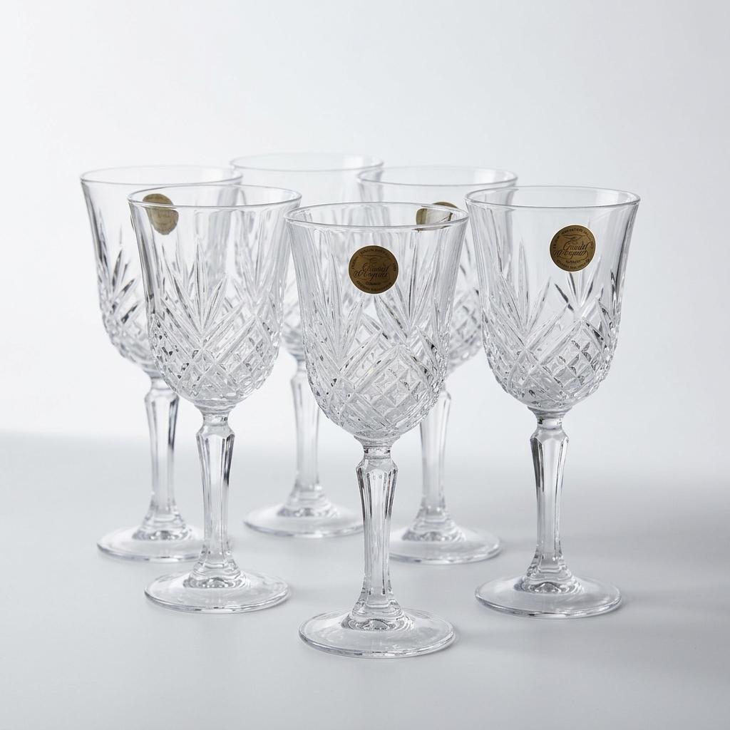 Cristal d'Arques Masquerade Wine Glasses