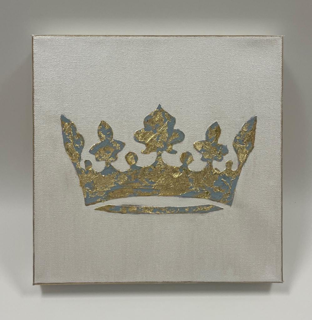Blue and Gold Crown Artwork