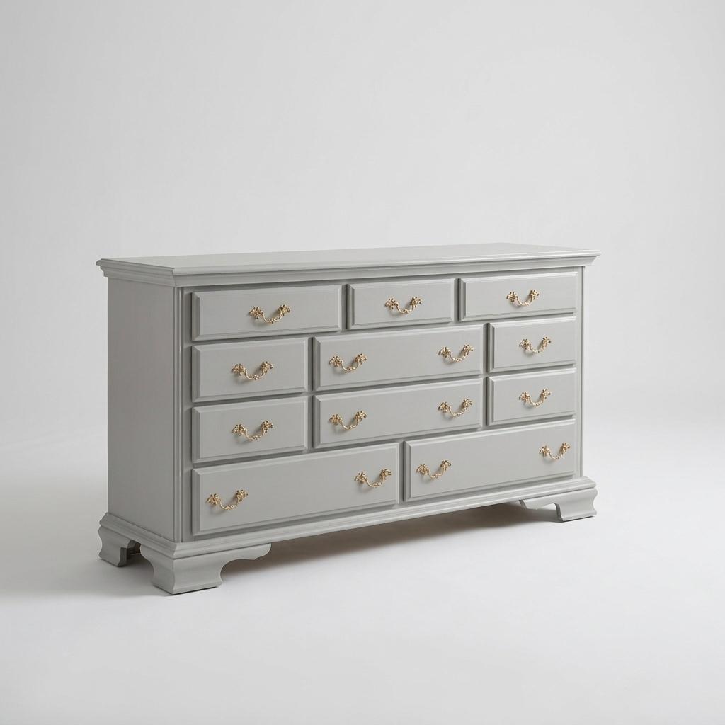Painted Gray Kincaid Lowboy Dresser