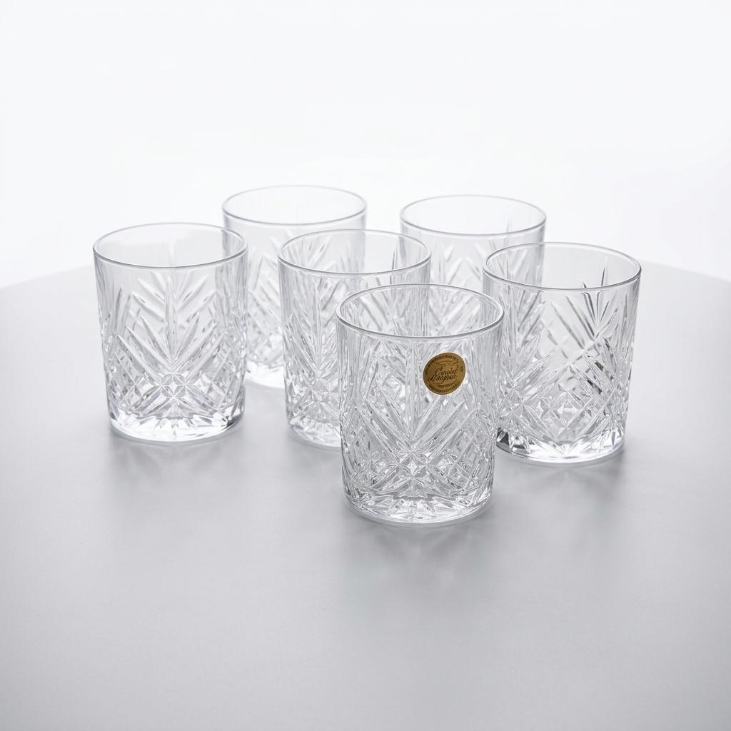 Cristal d'Arques Masquerade Rocks Glasses, Set of 6