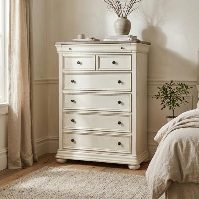 Off-White Tall Chest of Drawers
