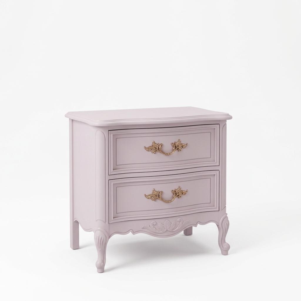 French Provincial Two-Drawer Nightstand