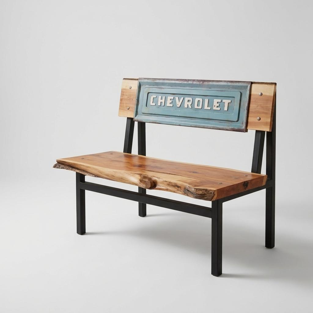 Chevrolet Cedar Live-Edge Bench