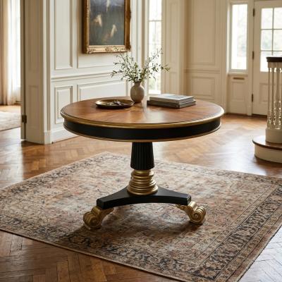 Regency Style Pedestal Foyer Table