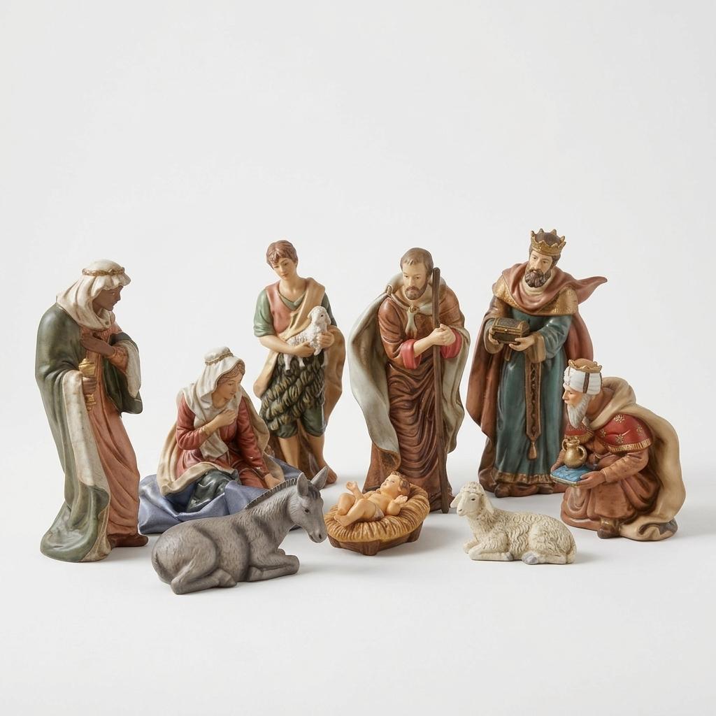 Grandeur Noel 1994 Porcelain Nativity Set