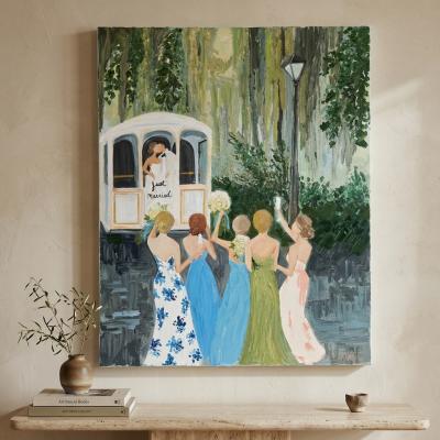 Laurel Donkervoet Just Married Acrylic Painting